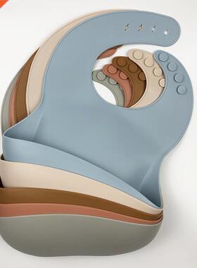 Fashionable silicon Baby Bib Waterproof Infant Bibs Newborn