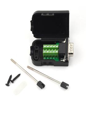 1Pcs DB9 Male D-Sub 9 Pin Plug Breakout Terminals Solderles