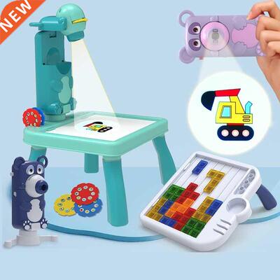 Mn Led Projector Art Drawng Table Lght Toy for Chldren