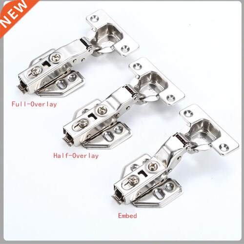 4Pcs Hinge Stainless Steel Hydraulic Cabinet Door Hinges Dam