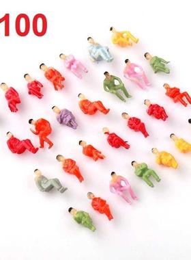 100 x All Seated 1:100 1:150 1:200 Scale Model Painted Figu