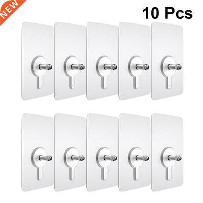 10Pcs Screw Stickers Wall Picture Hook Punch-Free Non-Markin