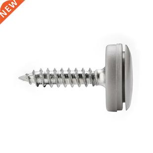 100Pcs Hinged Plastic Screw Cap Cover Fold Snap Protective C