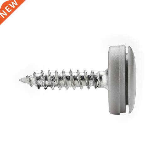 100Pcs Hinged Plastic Screw Cap Cover Fold Snap Protective C