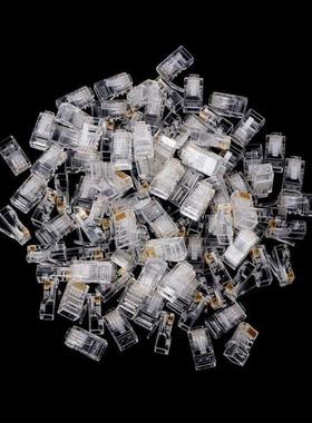 25/100Pcs Gold Plated RJ45 Net Network Cables Modular Plug C