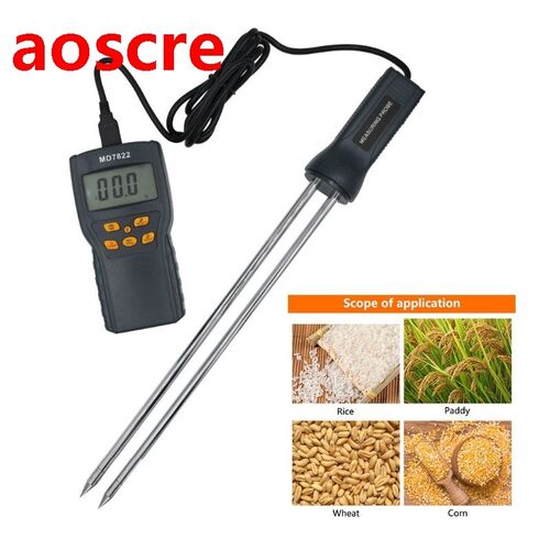 New Digital Wheat Corn Grain Moisture Meter MD7822 LCD Displ