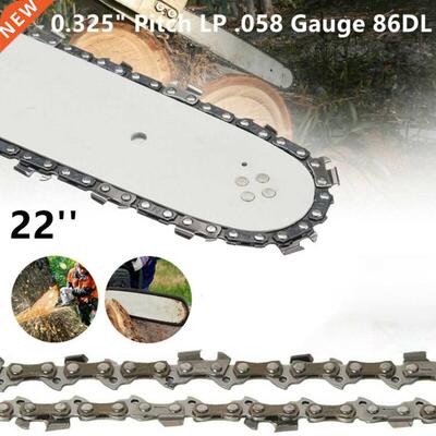22inch Chainsaw Semi Chisel Chains 0.325 LP Pitch .058 Gau