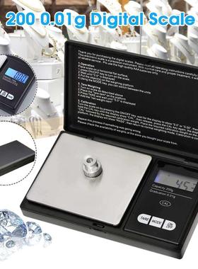 Black Precision Digital Scales 200g x 0.01g Reloading Powder
