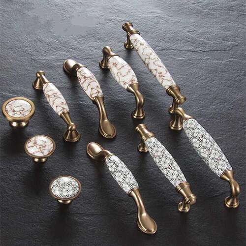 European Plum Ceramic Hand Cabinet Drawer Wardrobe Door S