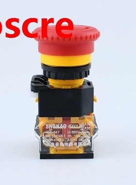 1PCS LA38-11ZS Self locking latching Button 22mm 1NC Silv