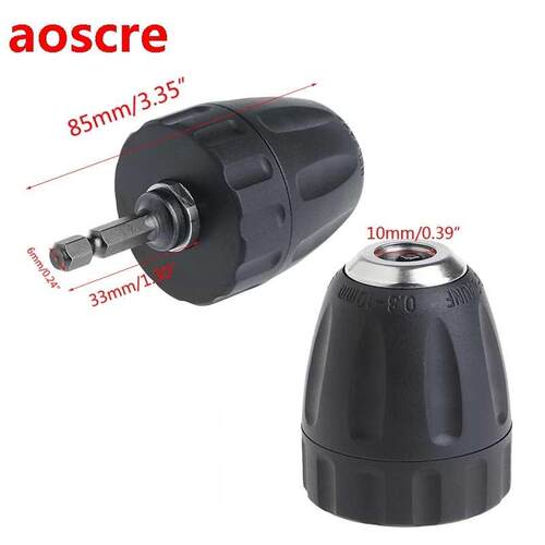 0.8-10mm Keyless Drill Chuck Converter 3/8