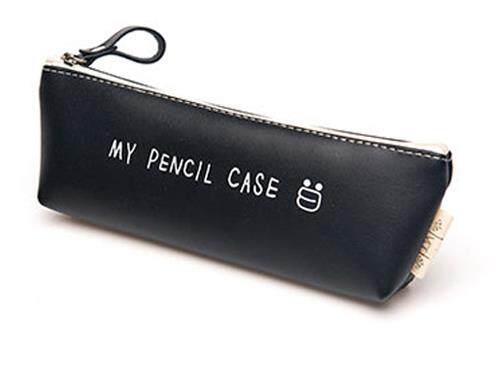 *Kawaii Cartoon Triangle My Pencil Case Classical Black and