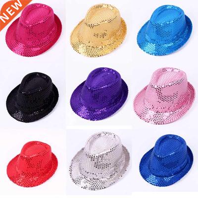 WZCX Sequin Street Dance Korean Version Jazz Hat Solid Color