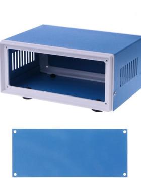 Blue Metal Enclosure Project Case DIY Junction Box 6.7 x 5.