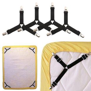 4Pcs/set Adjustable Bed Sheet Clips Cover Grippers Hder Ma