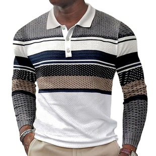 men's casual lapel button polo shirt休闲翻领时尚纽扣polo衫男