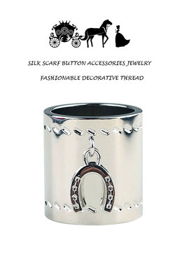 法式优雅新款大号丝巾扣长筒围巾扣马蹄扣简约方巾蝴蝶结配饰百搭