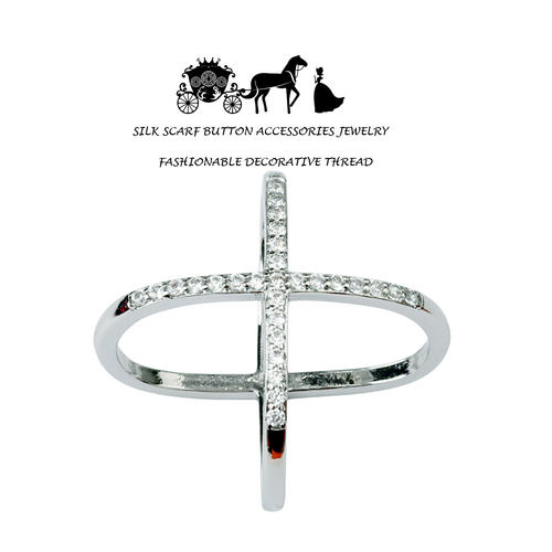 百搭轻奢设计感奢华丝巾扣环简约围巾配饰适用于爱马仕方巾披肩扣