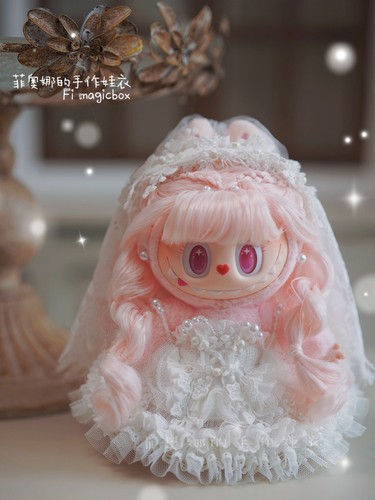 菲奥娜娃衣-labubu17cm小娃尺寸sp-浪漫誓约婚纱-尾款3（勿乱拍）