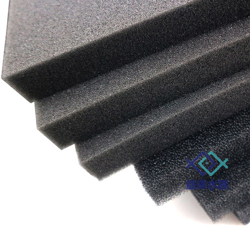 鱼缸过滤棉 水族箱上部过滤槽滤材生化棉 超密加厚黑棉条 培菌棉