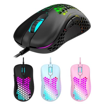 M65 USB Wired Gaming Mouse 6 Button 2400DPI Adjustable RGB B