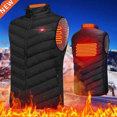 New Heated Vest Jacket Fashion Men Women Coat Clothes Intell