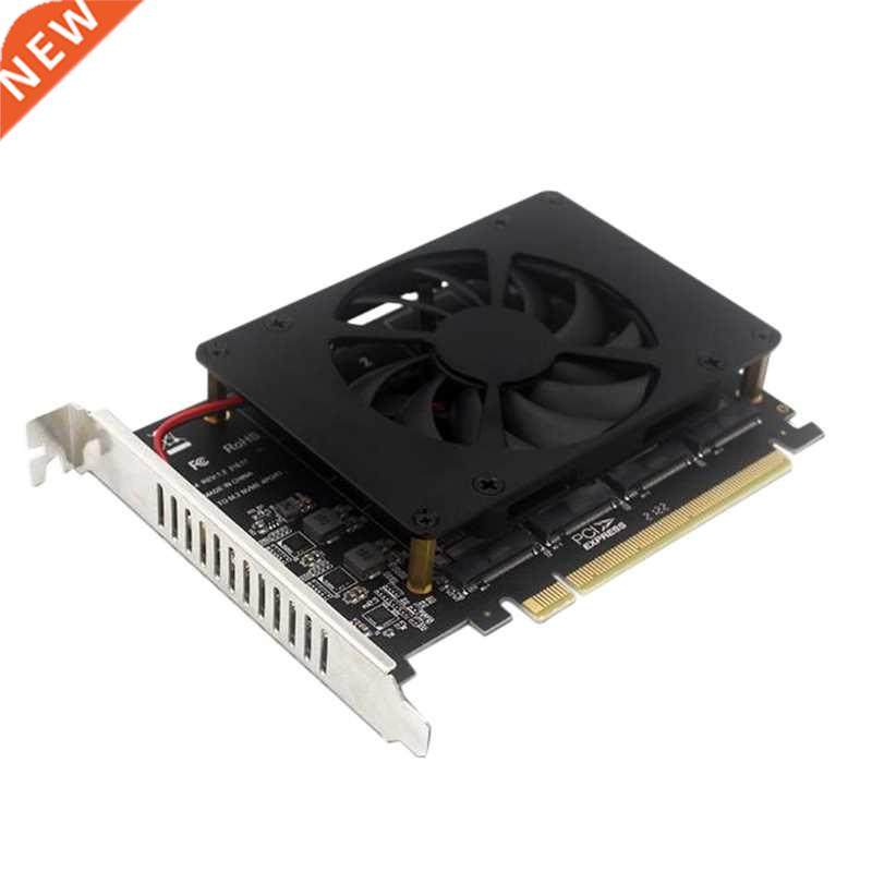 pciex16 nvme m.2 mkey ssd raid array expansion adapter card