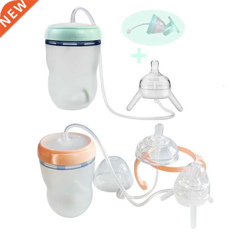 250ml Wide Mouth Handless Newborn Milk Bottle Self-Feeding B 橡塑材料及制品 其他塑料制品 原图主图