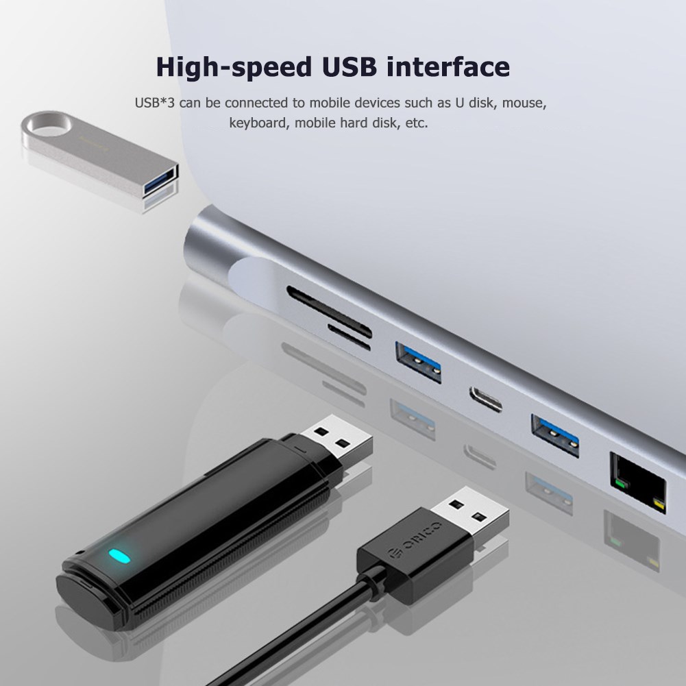 12 in 1 Type C HUB 2 USB3.0 USB2.0 2 HDMI VGA RJ45 USB C PD 模玩/动漫/周边/娃圈三坑/桌游 其他类型纸模 原图主图