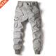 Full Pants Men Length Casual Cargo Mili Jogging Cotton