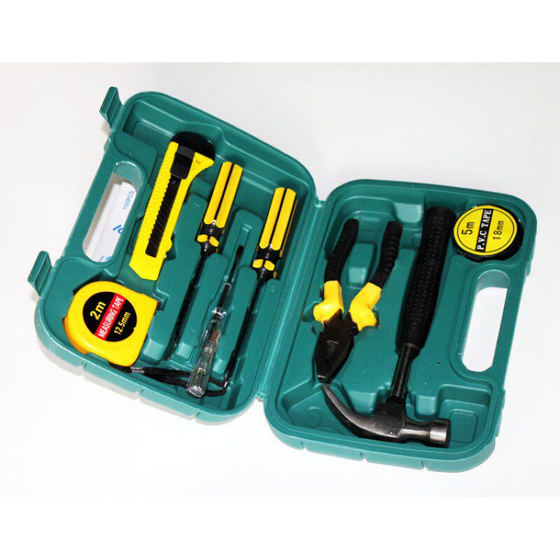 9PCS 홈 하드웨어 도구 상자 해머 드라이버 전기 펜 S