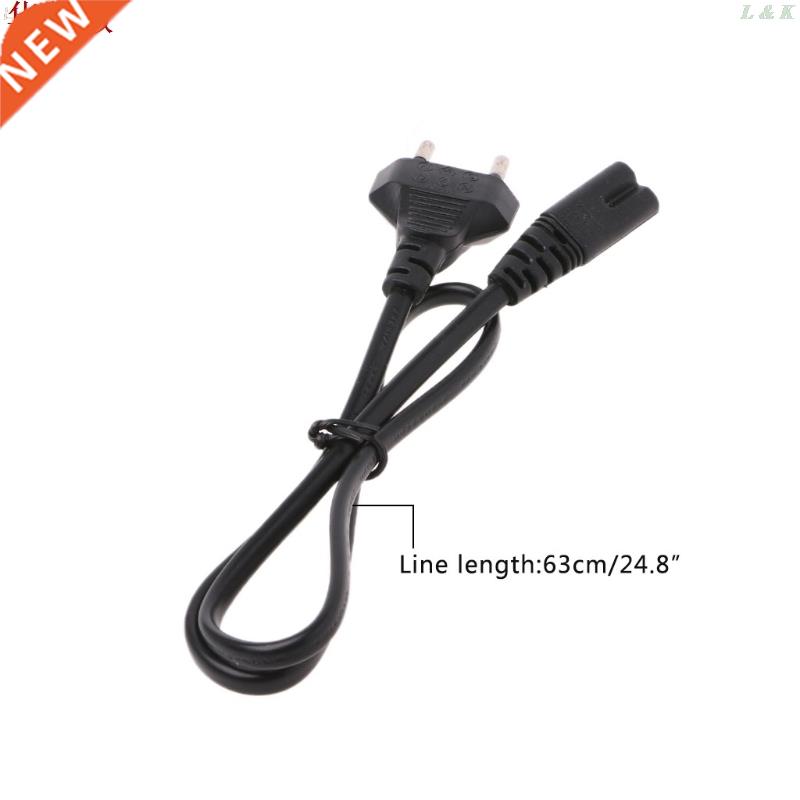2-Prong Pin AC EU Power Supply Cable Lead Wire Power Cord适