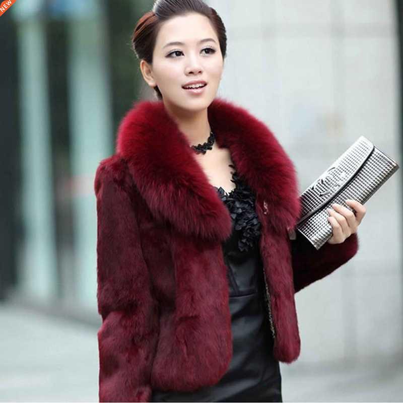 High Quality Winter Warm Fluffy Faux Fur Coats Jackets Women