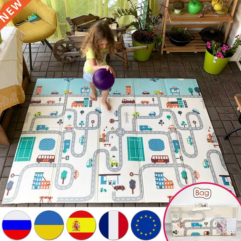 Miamumi Foldable Floor Baby Play Mat Kid Playmat Crawling Ca