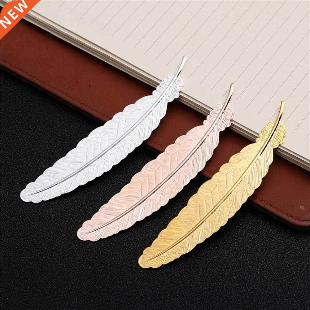 brass fashion delicate feather book mark durable bookmark s