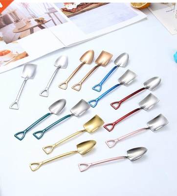 1Pc 122mm Stainless Steel Iron Shovel Spoon Coffee Ice Cream