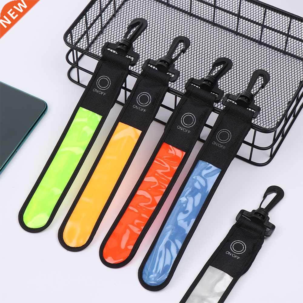 led glowing luminous reflective backpack hanging light nigh