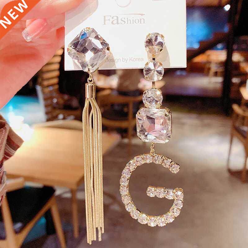 2022 new arrival luxury korean fashion big letter g jewelry