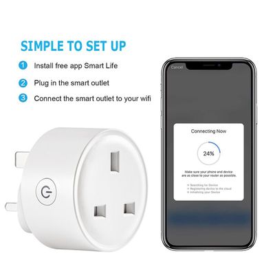 13A UK Plug Smart Home Socket WIFI Wireless Voice Control R