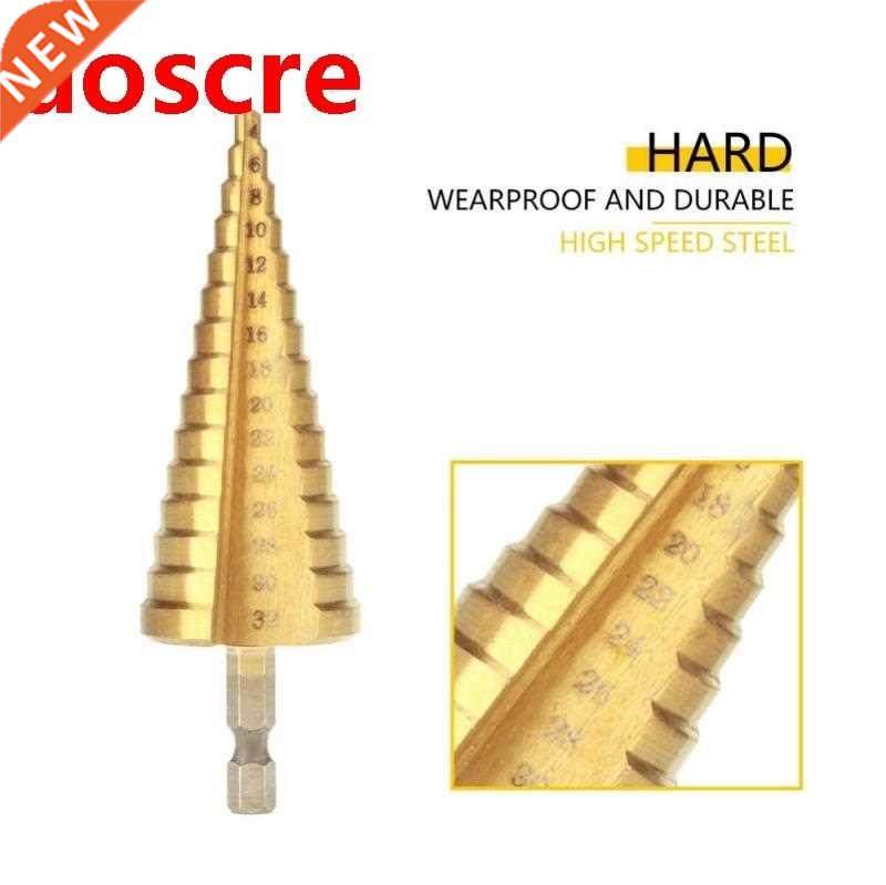 1pcs high speed steel step cone drill bit hole cutter hex sh