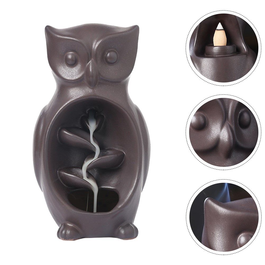 1pc simulated animal backflow aroma stove ceramic incense