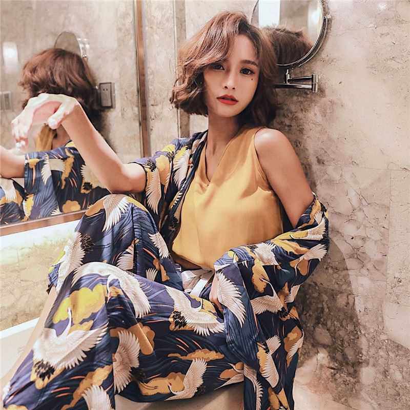 JULYS SONG 4 PECE SPRNG SUMMER WOMEN PAJAMAS SETS FLORA