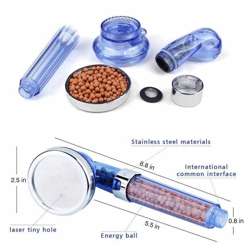ONC FLTER SHOWER HEAD WTH 4 FEET HOSE HGH PRESSURE WATE