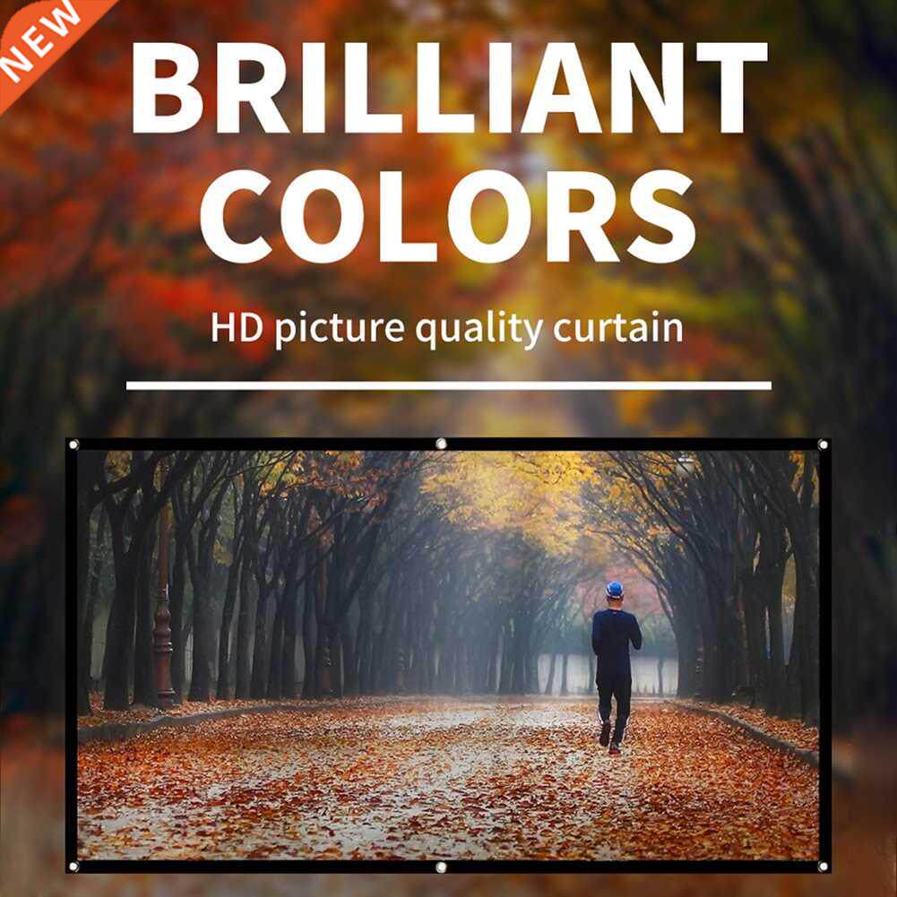 3d hd projection screen 16:9 simple projection screen foldin