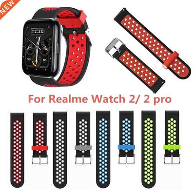 Silicone Strap For Realme Watch 2/2Pro 22mm Wristband Two-to