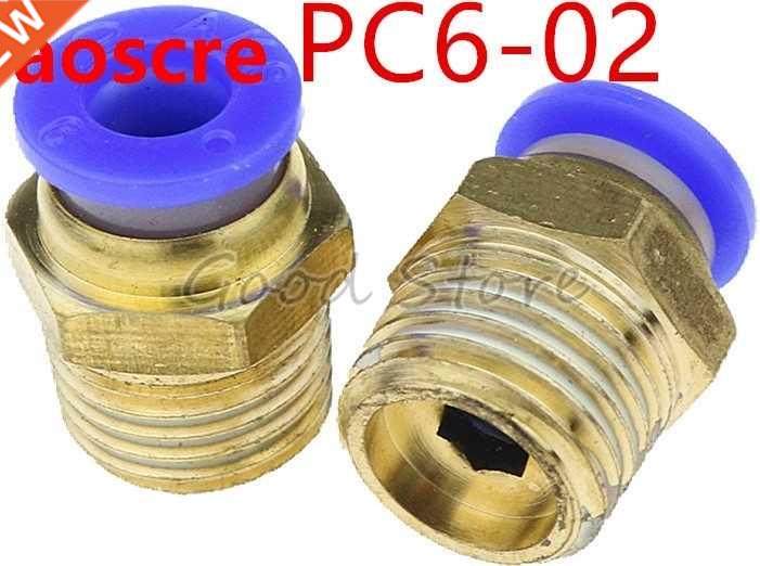 free shipping 10pcs/5pcs/2pcs pc6-02 pneumatic fitting push