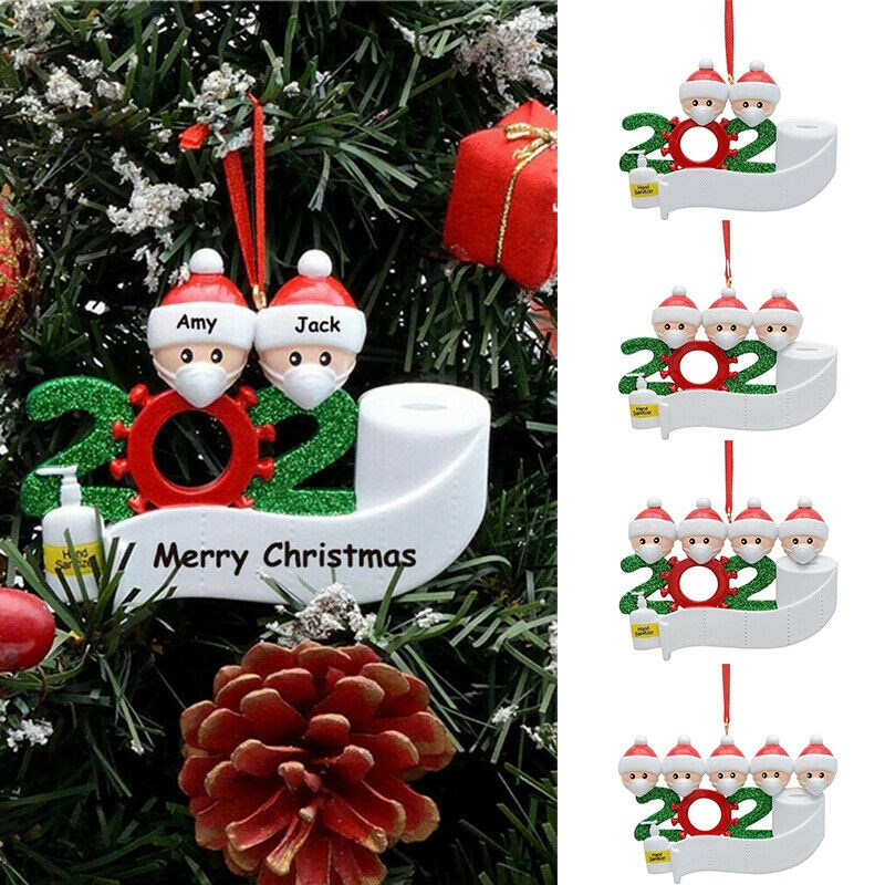 2020 christmas gift ornaments diy handwritten name doll snow