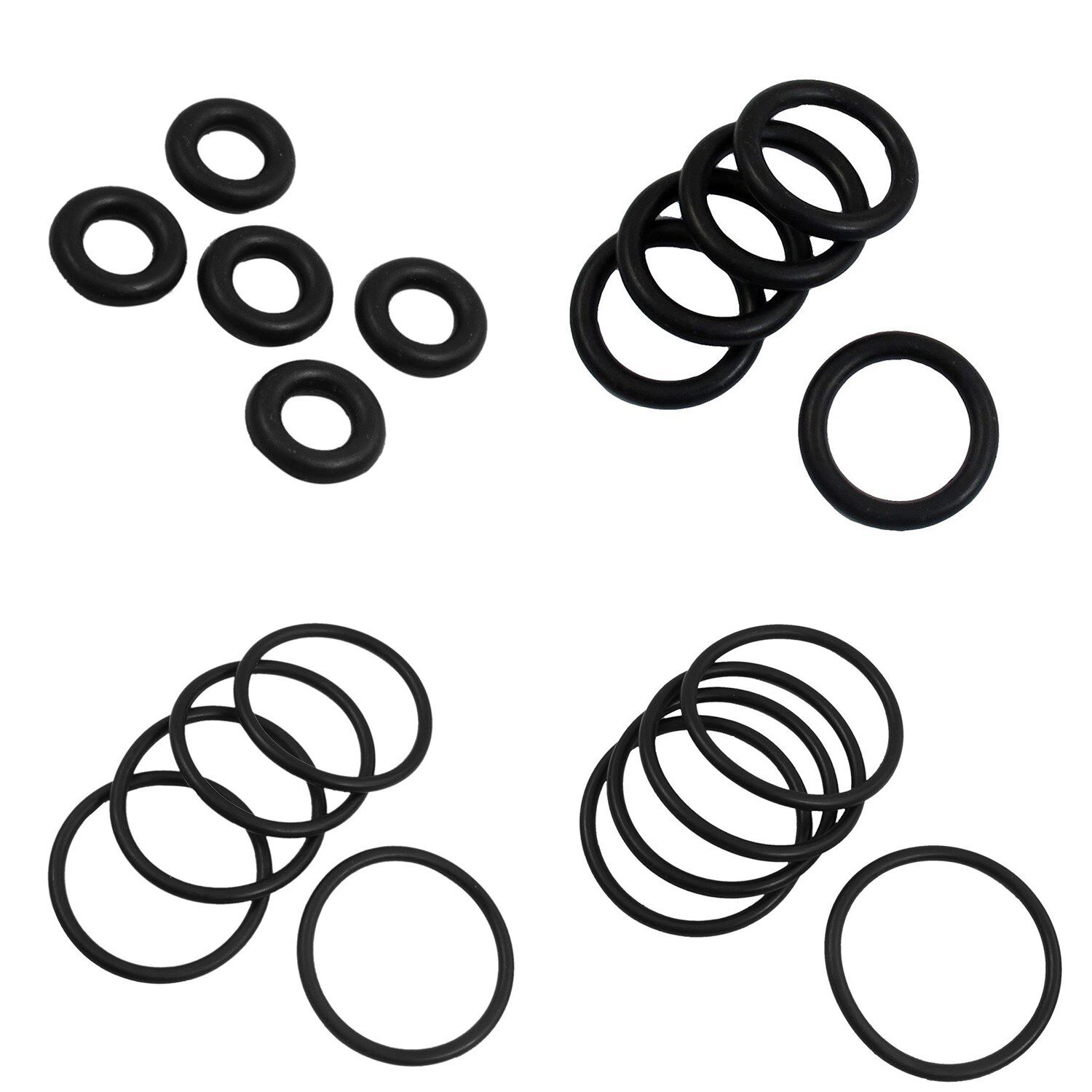 5 pieces rubber o ring oil seal sealing washer black