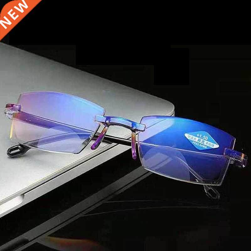 ultralight rimless reading glasses anti blue light radiation