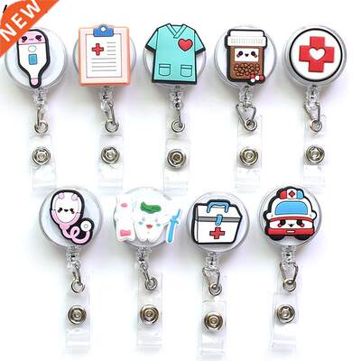 Retractable Hospital Nurse Badge Holder Reel Cartoon ID Card